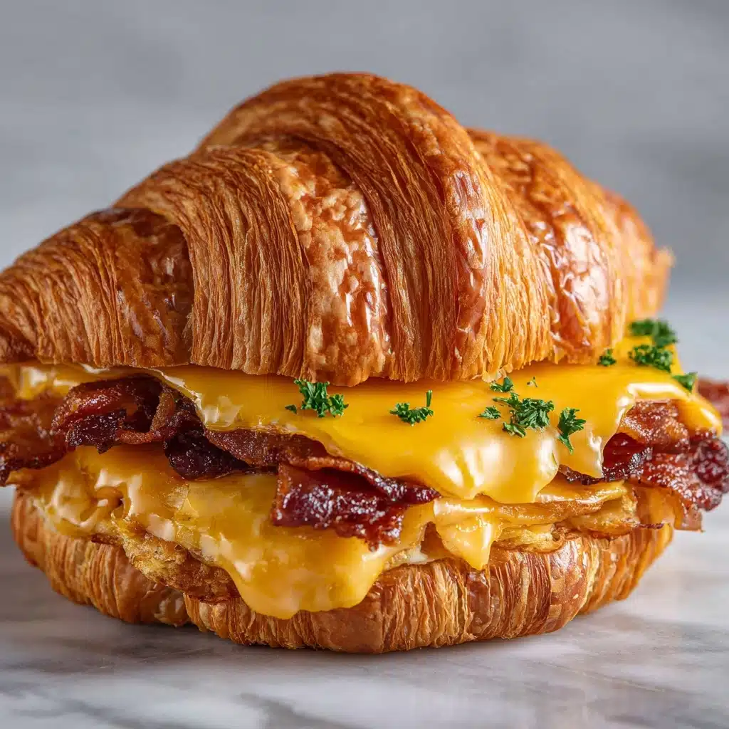 Croissant Cheeseburgers Recipe - Recipe Image