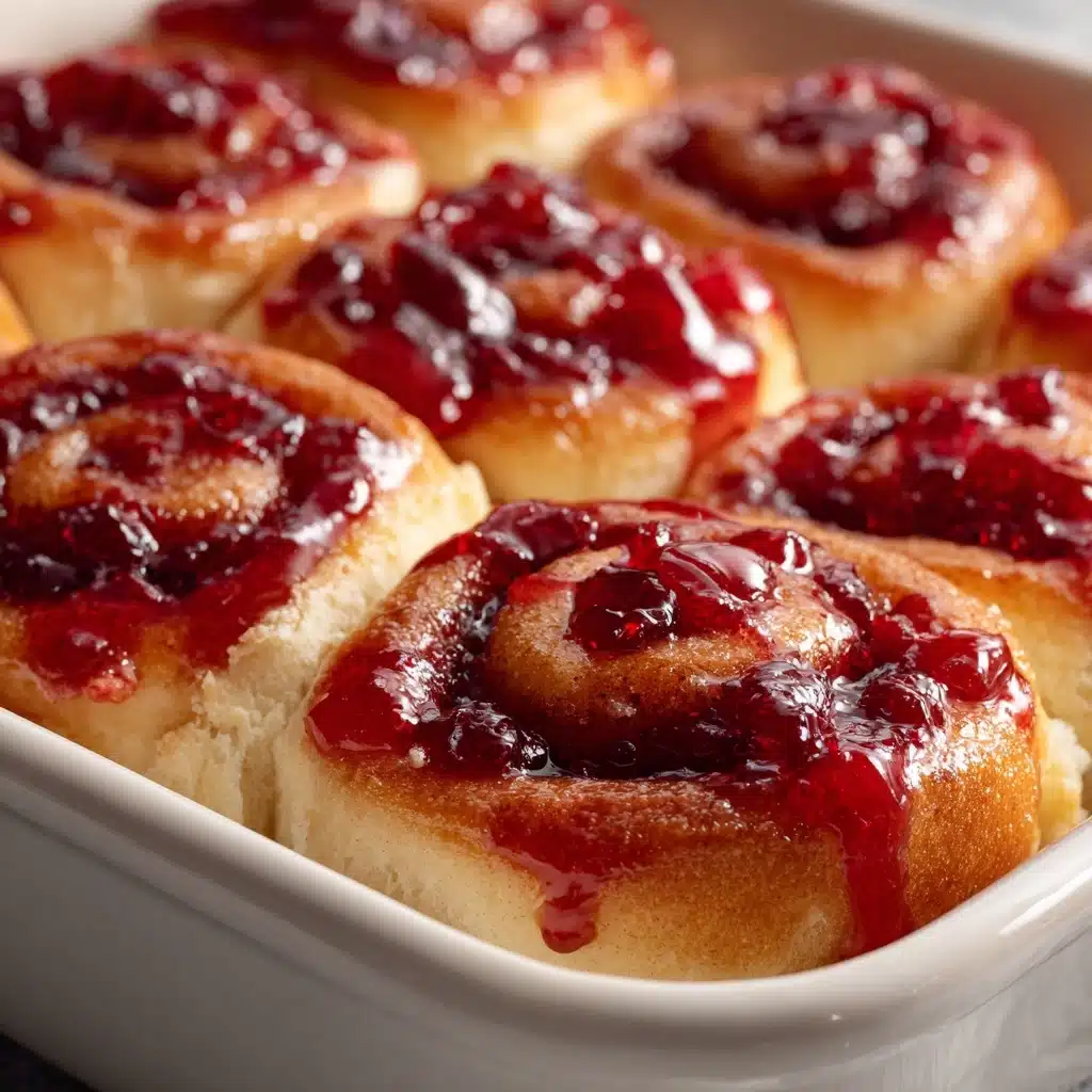 Cherry Cinnamon Rolls with Homemade Filling Recipe - Recipe Image
