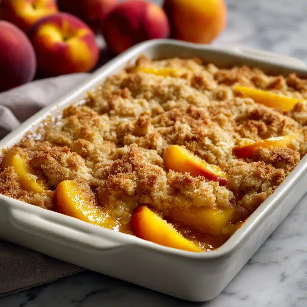 Old-Time Oven Peach Cobbler Recipe - Recipe Image