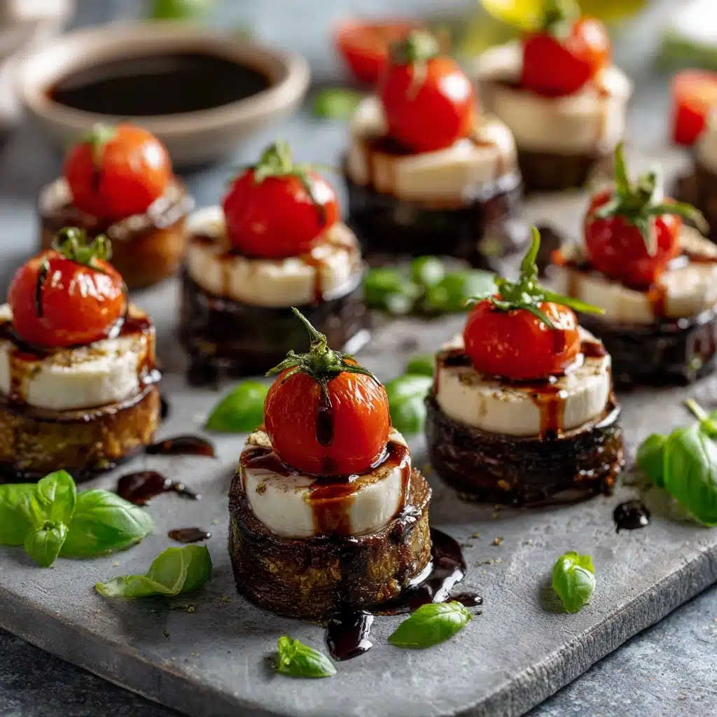 Caprese Salad Bites with Balsamic Reduction Recipe - Recipe Image