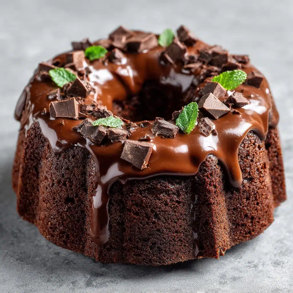 Tender Chocolate Cream Cheese Pound Cake Recipe - Recipe Image