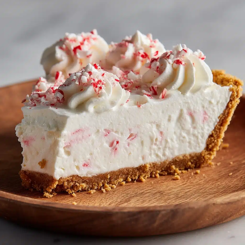 No-Bake Candy Cane Pie Recipe - Recipe Image