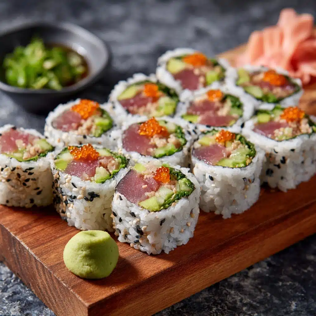 Cucumber Tuna Avocado Rolls Recipe - Recipe Image