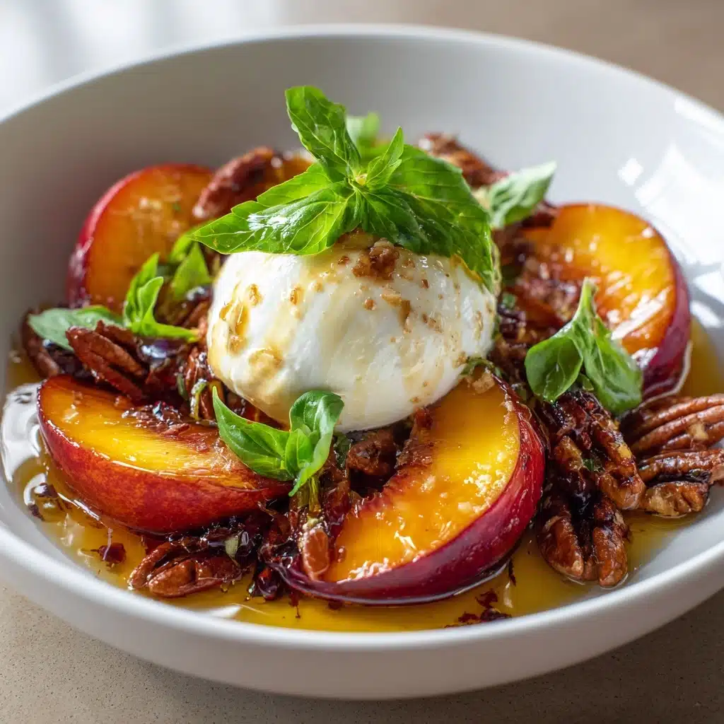 Peach & Burrata Caprese Recipe - Recipe Image