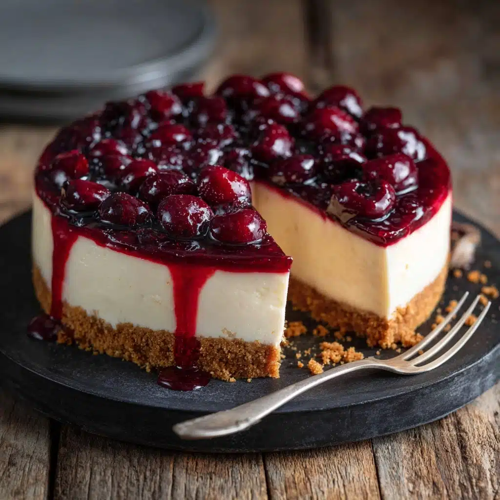 Easiest No-Bake Cherry Cheesecake Recipe - Recipe Image