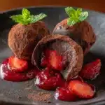 Strawberry Dark Chocolate Truffles Recipe