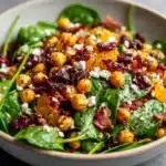 Cranberry Walnut Chickpea Salad with Orange Vinaigrette Recipe