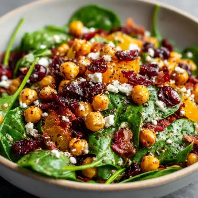 Cranberry Walnut Chickpea Salad with Orange Vinaigrette Recipe