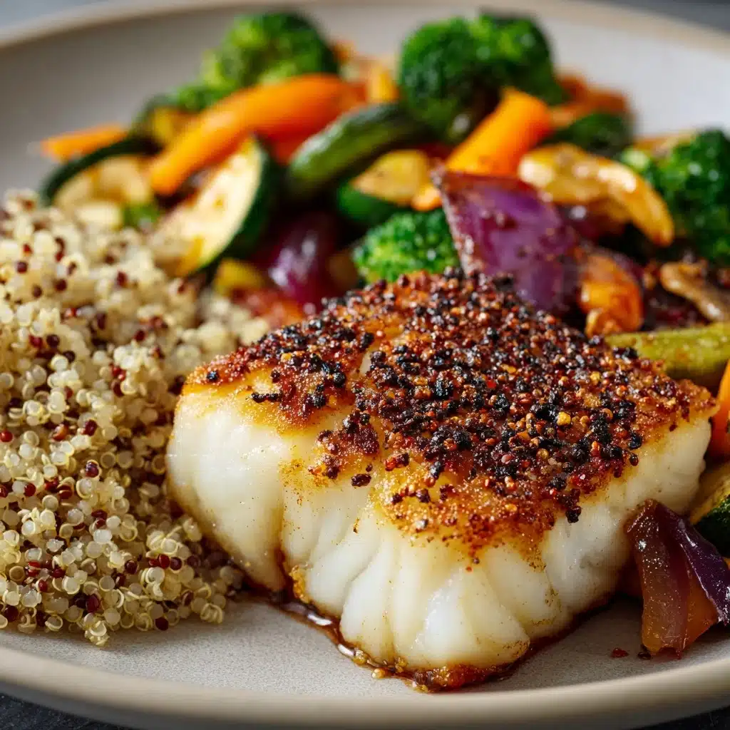 Seared Fish with Quinoa and Veggies Recipe - Recipe Image