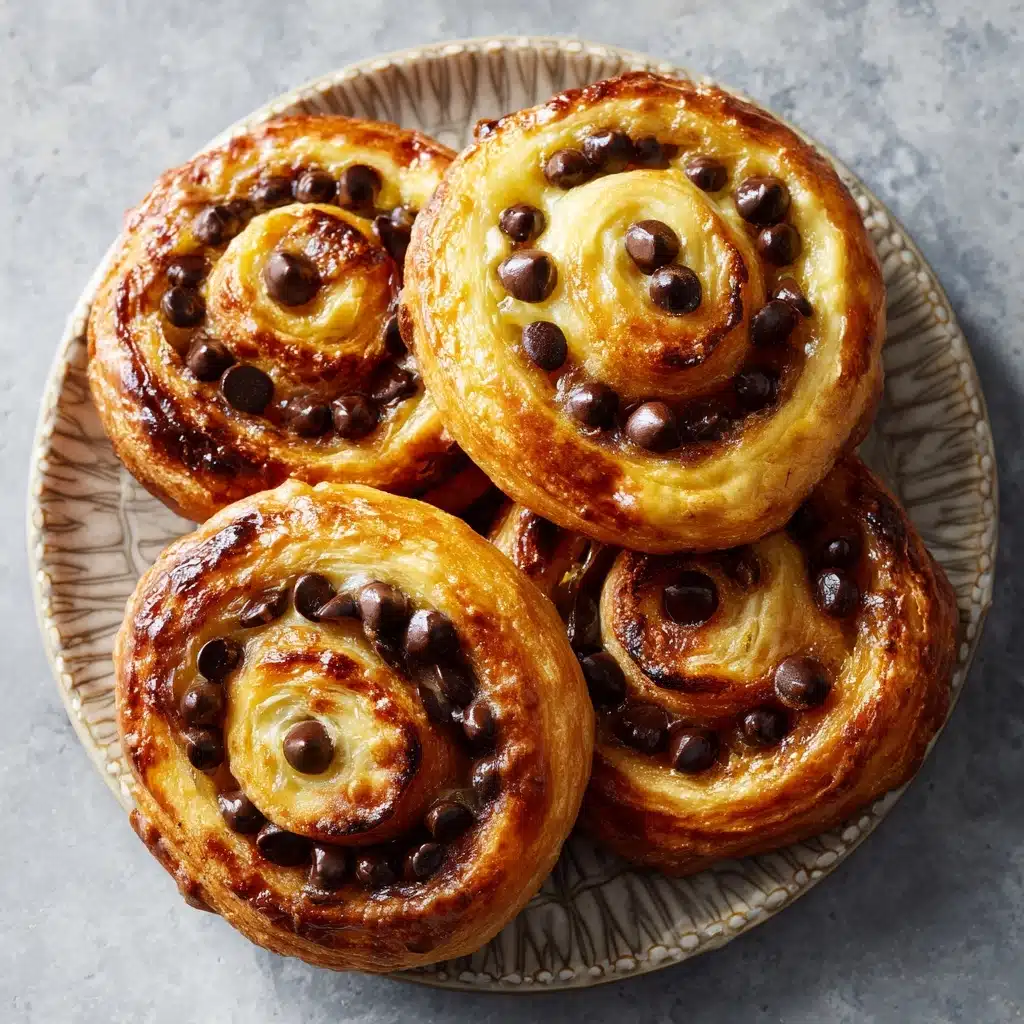 Chocolate Chip Vanilla Custard Brioches Recipe - Recipe Image