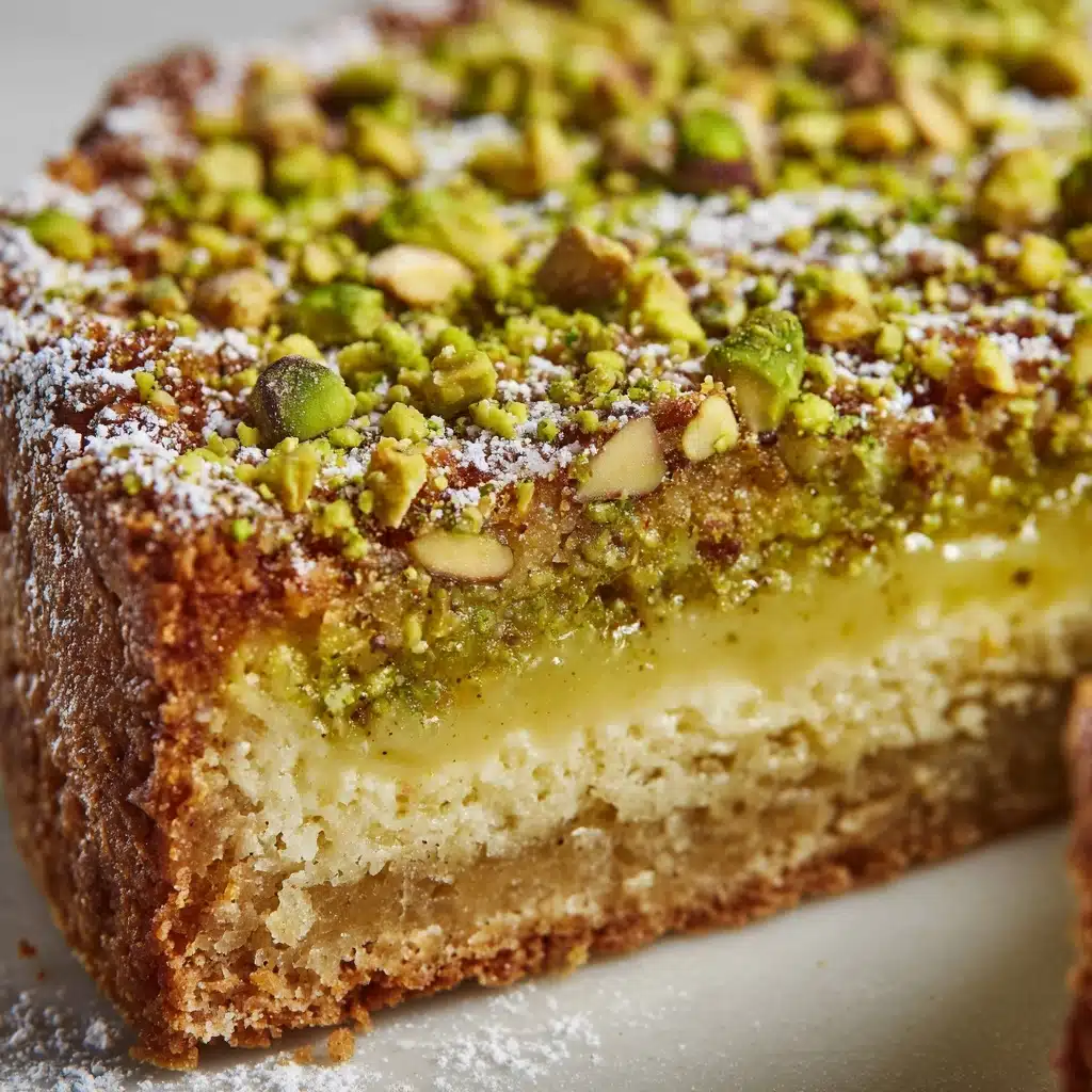 Pistachio Ooey Gooey Butter Cake Recipe - Recipe Image