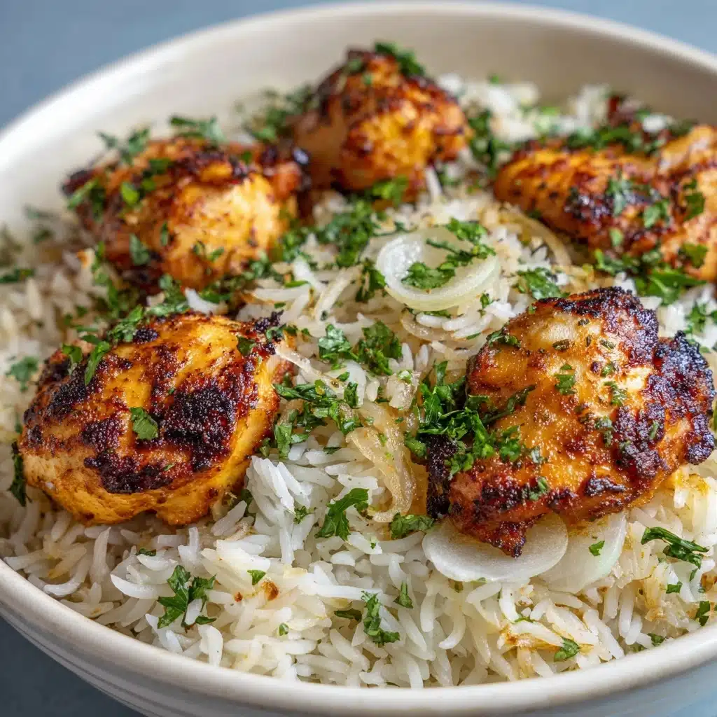 Chicken Scampi with Garlic Parmesan Rice Recipe - Recipe Image