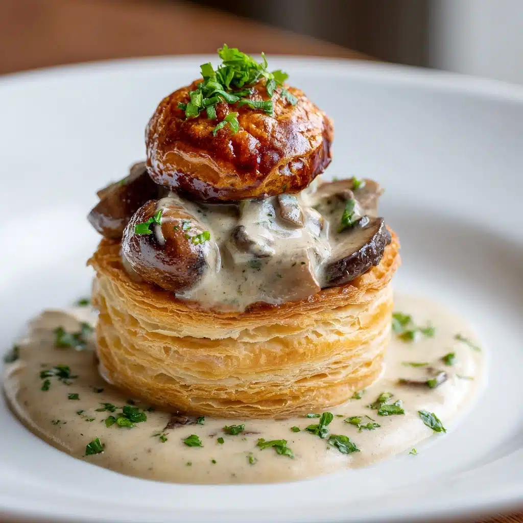 Vol-au-Vent with Creamy Mushroom Filling Recipe
