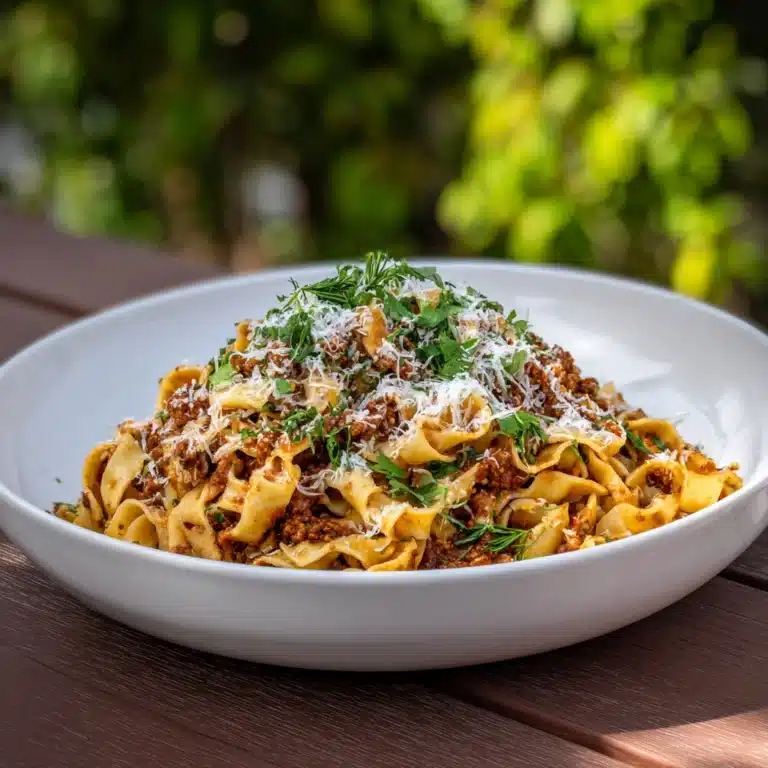 ic & Almond Pesto with Fresh Tagliatelle Recipe