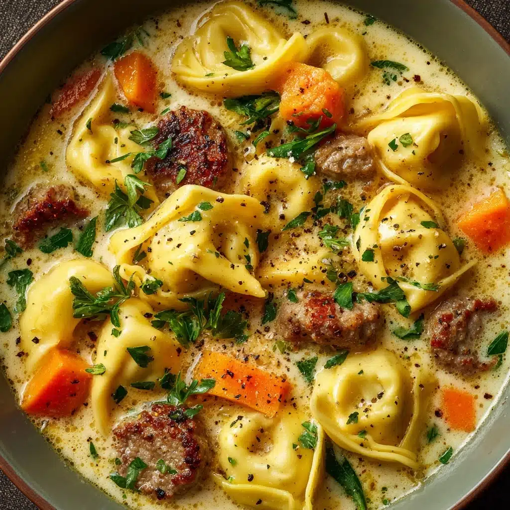 Creamy Sausage Tortellini Soup Recipe - Recipe Image
