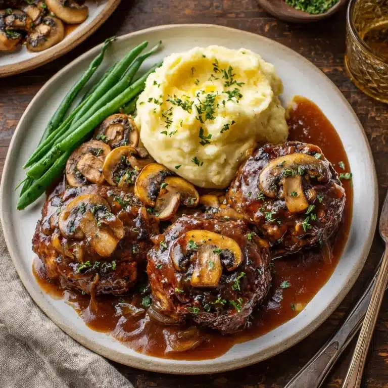 Salisbury Steak with Mushroom Gravy Recipe