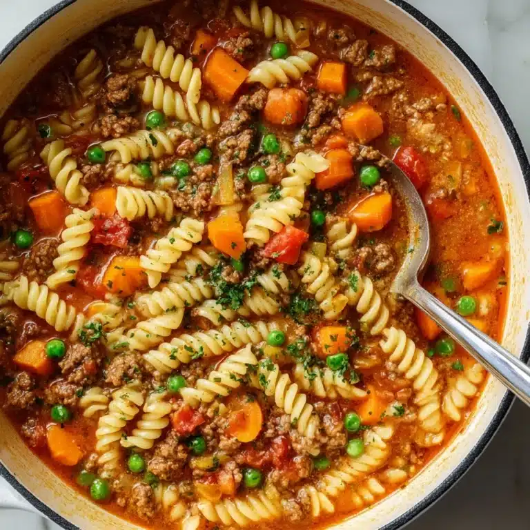 Beef and Macaroni Soup Recipe