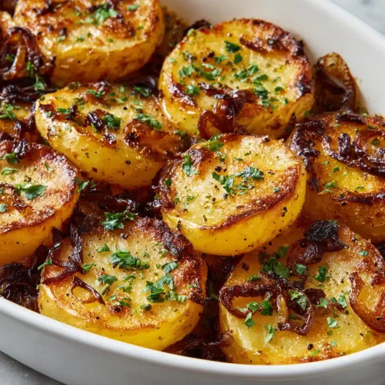 Oven Roasted Yukon Gold Potatoes with Onions Recipe
