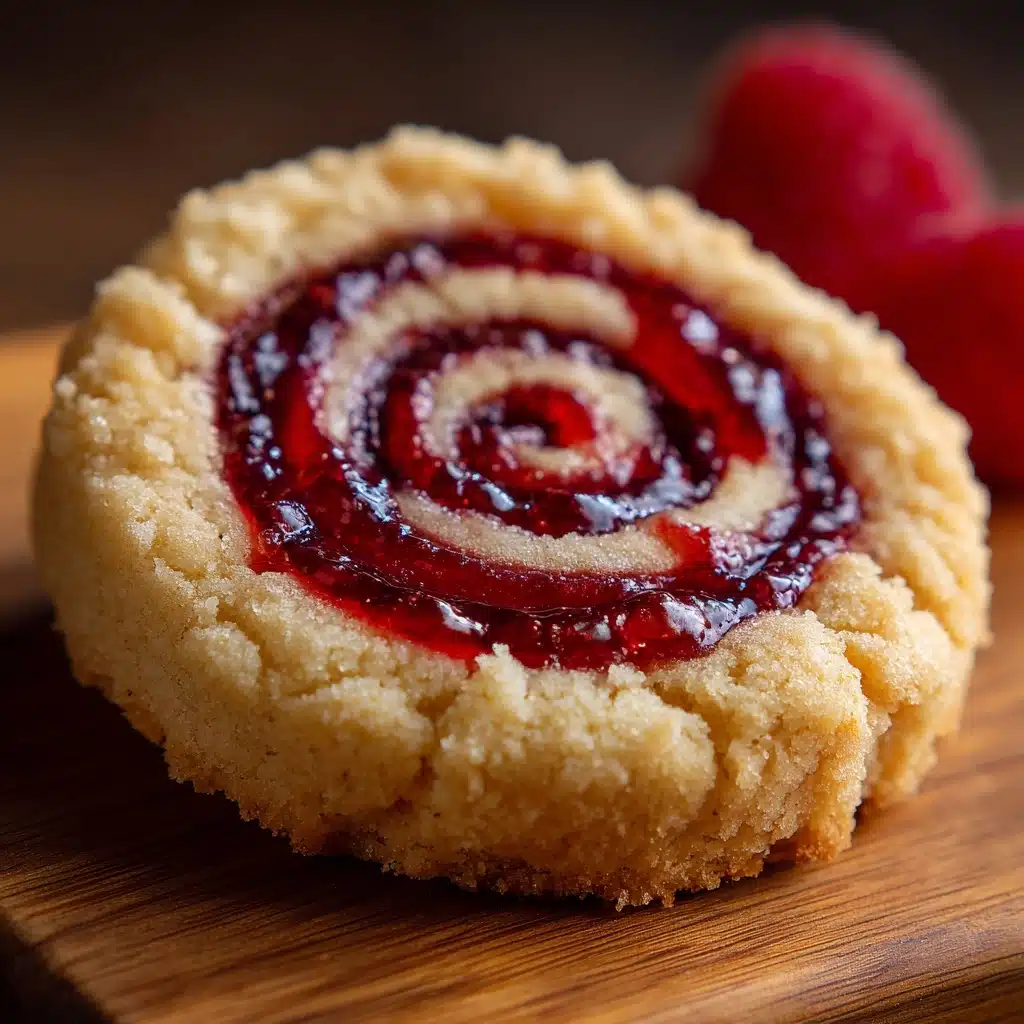 Raspberry Swirl Shortbread Cookies Recipe - Recipe Image