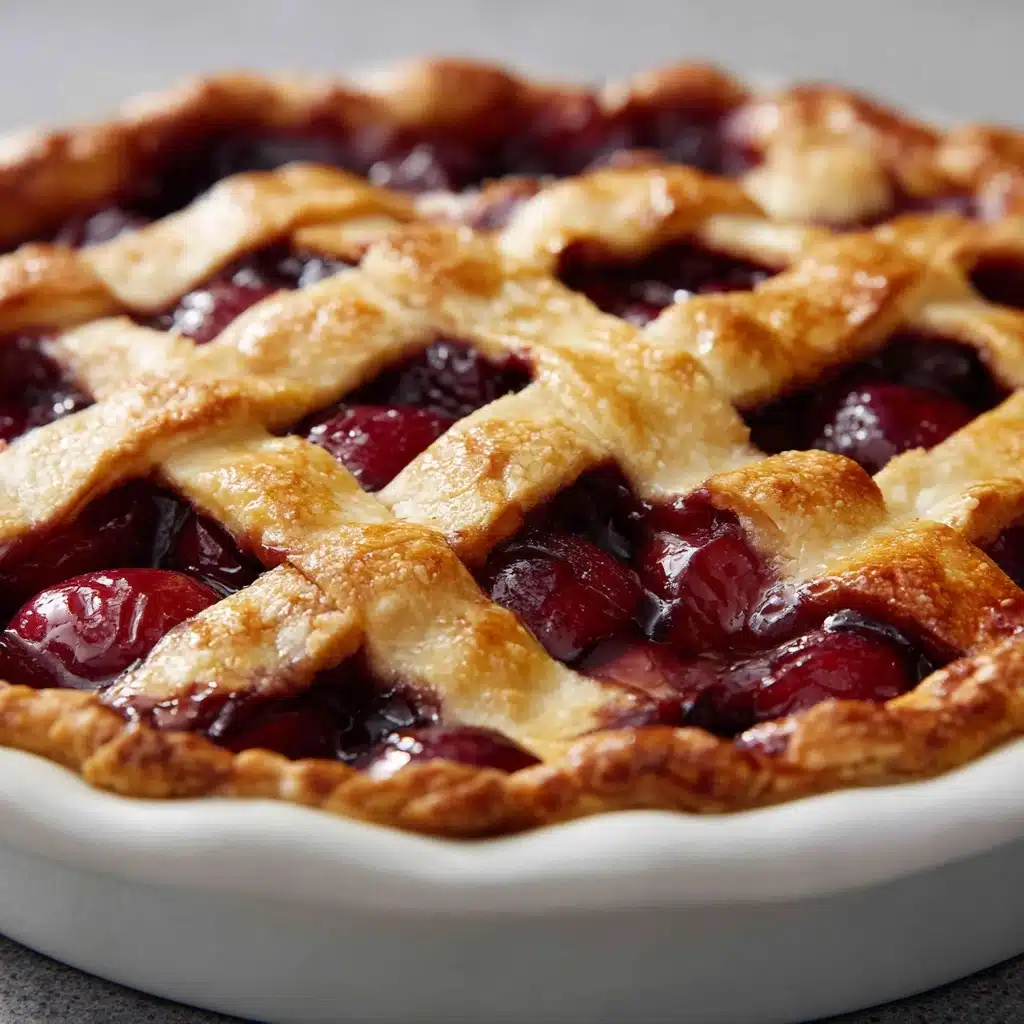 Plum Lattice Pie Recipe - Recipe Image