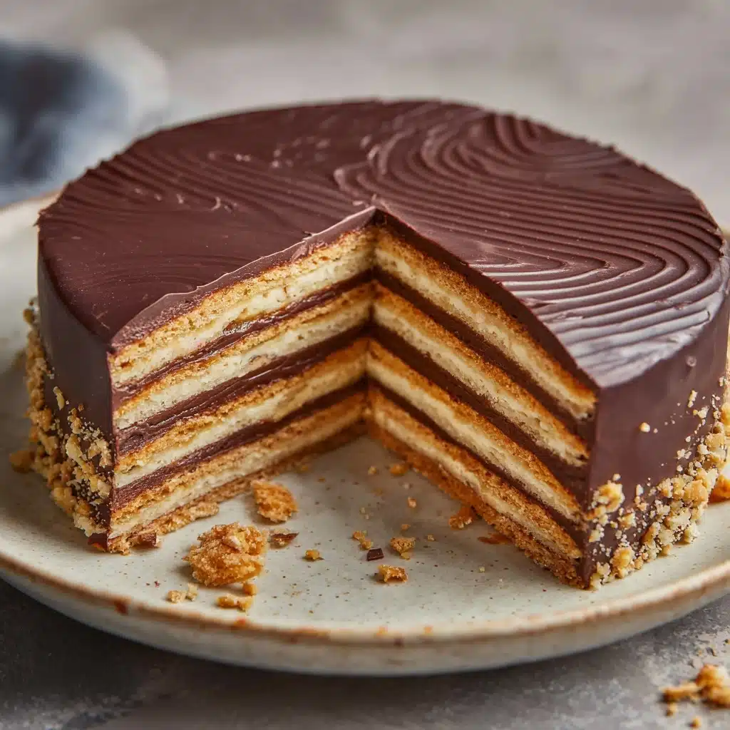 No-Bake Chocolate Biscuit Cake Recipe