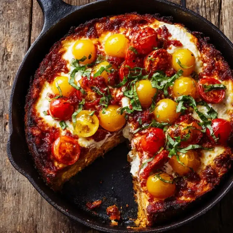 Skillet Cheesy Pizza Chicken Recipe