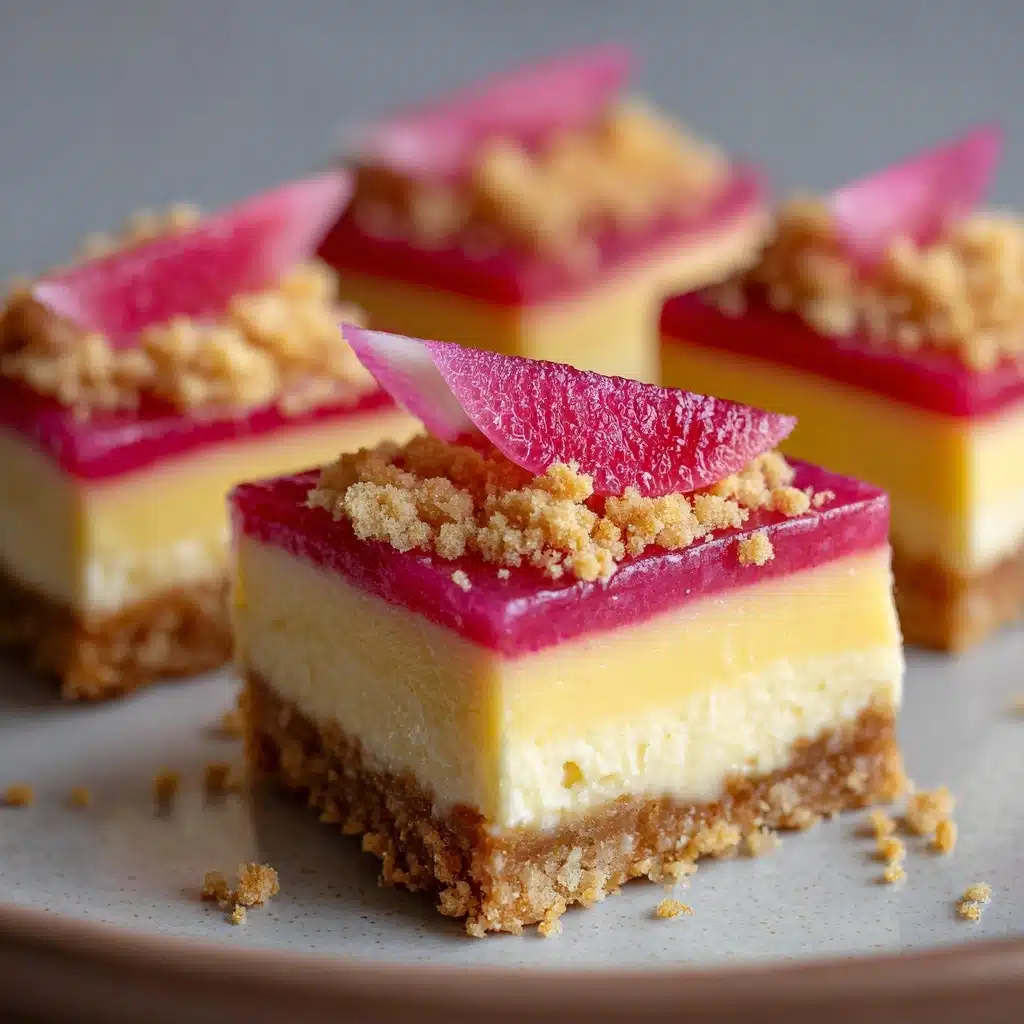 Rhubarb Cheesecake Squares Recipe