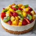 Tropical Fruit Salad Cheesecake Recipe