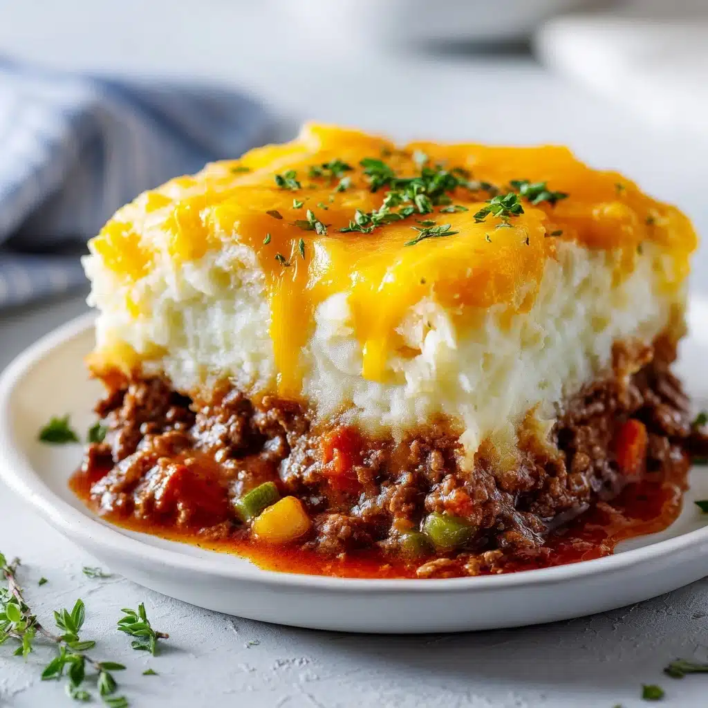 Meatloaf with Mashed Potatoes and Cheese Recipe - Recipe Image