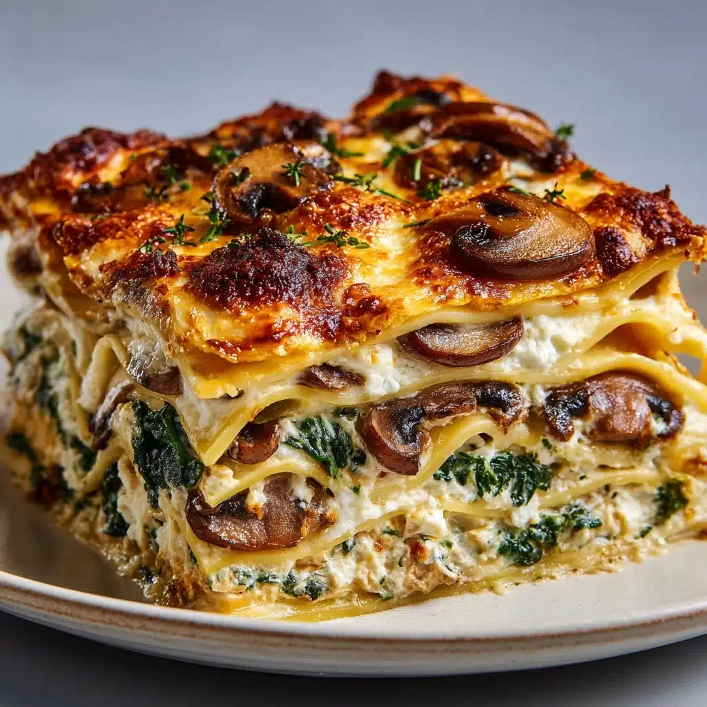 Mushroom and Spinach Lasagna Recipe - Recipe Image