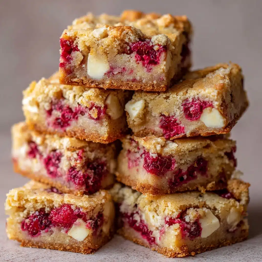 White Chocolate Raspberry Blondies Recipe - Recipe Image