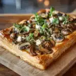 Mushroom Shallot and Herbed Goat Cheese Tarts Recipe