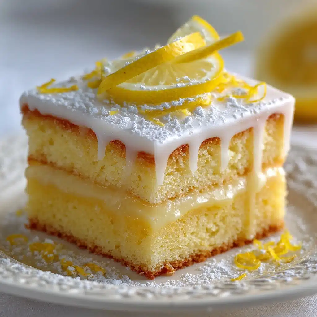 Lemon Gooey Butter Cake Recipe - Recipe Image