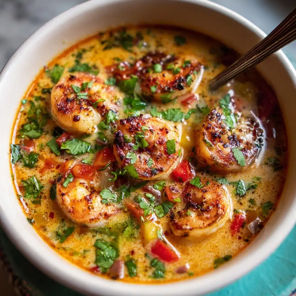 Creamy Thai Shrimp Coconut Curry Soup Recipe - Recipe Image