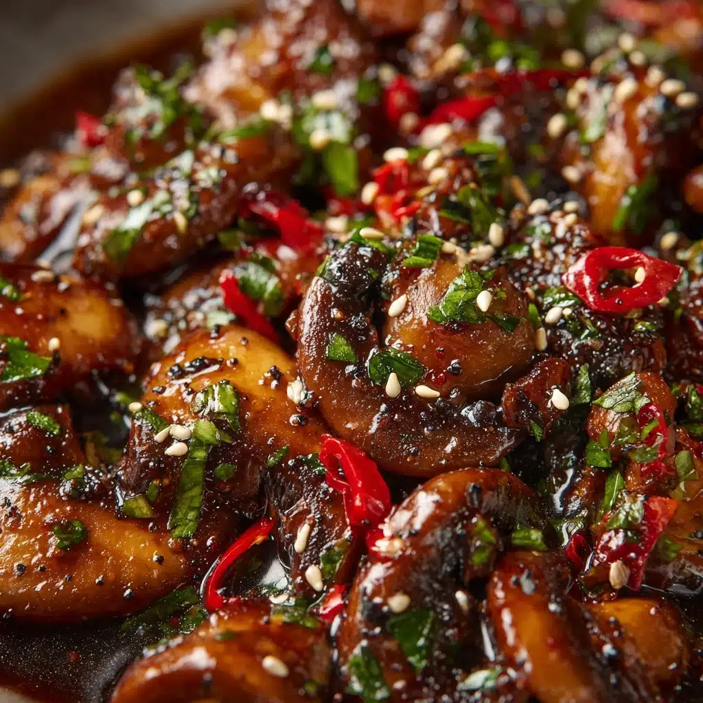 Garlic Mushroom Chicken Stir-Fry Recipe
