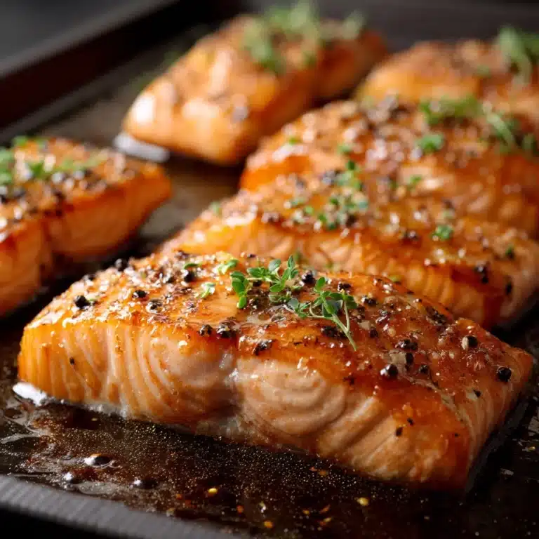 Air Fryer Honey Mustard Glazed Salmon Recipe