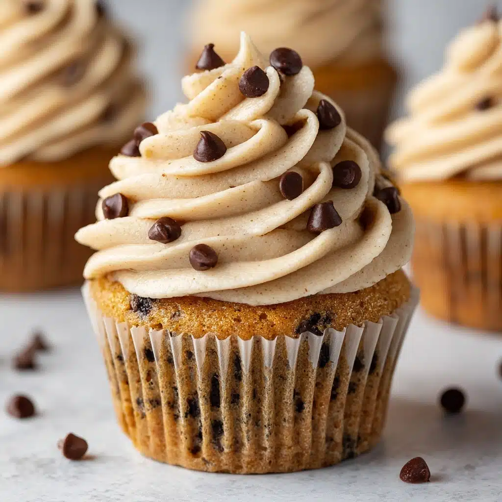 Chocolate Chip Cookie Dough Cupcakes Recipe - Recipe Image