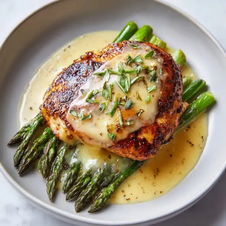 Honey Mustard Chicken with Roasted Asparagus and Cheese Recipe