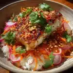 Vietnamese-Style Haddock with Sticky Rice and Crunchy Salad Recipe