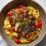 Lemon Garlic Butter Chicken with Parmesan Linguine Recipe