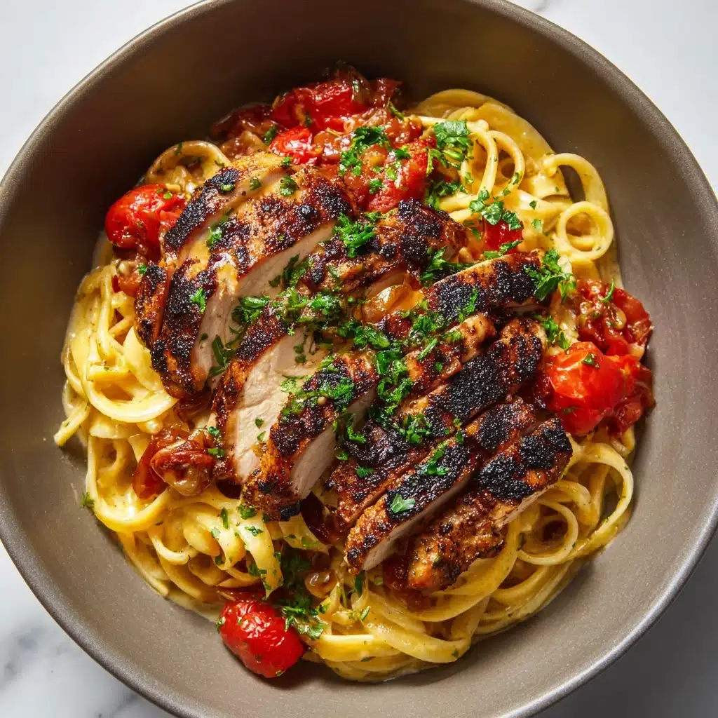 Lemon Garlic Butter Chicken with Parmesan Linguine Recipe - Recipe Image