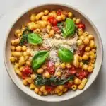 Creamy Tuscan Chickpeas & Orzo Recipe