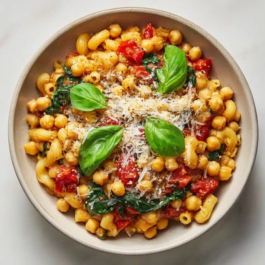 Creamy Tuscan Chickpeas & Orzo Recipe - Recipe Image