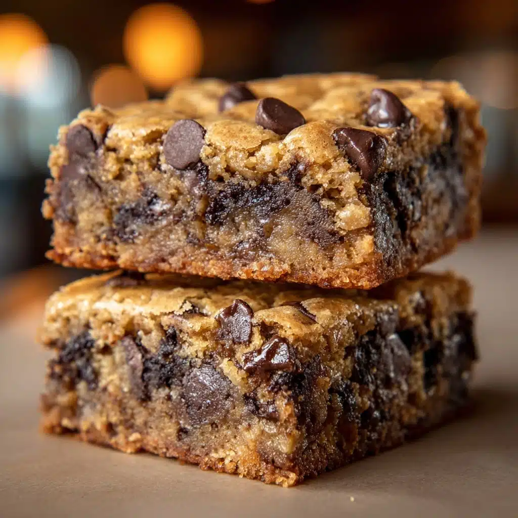 Peanut Butter Chocolate Chip Banana Bars Recipe - Recipe Image