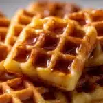 Cornbread Waffle Bites with Honey Butter Syrup Recipe