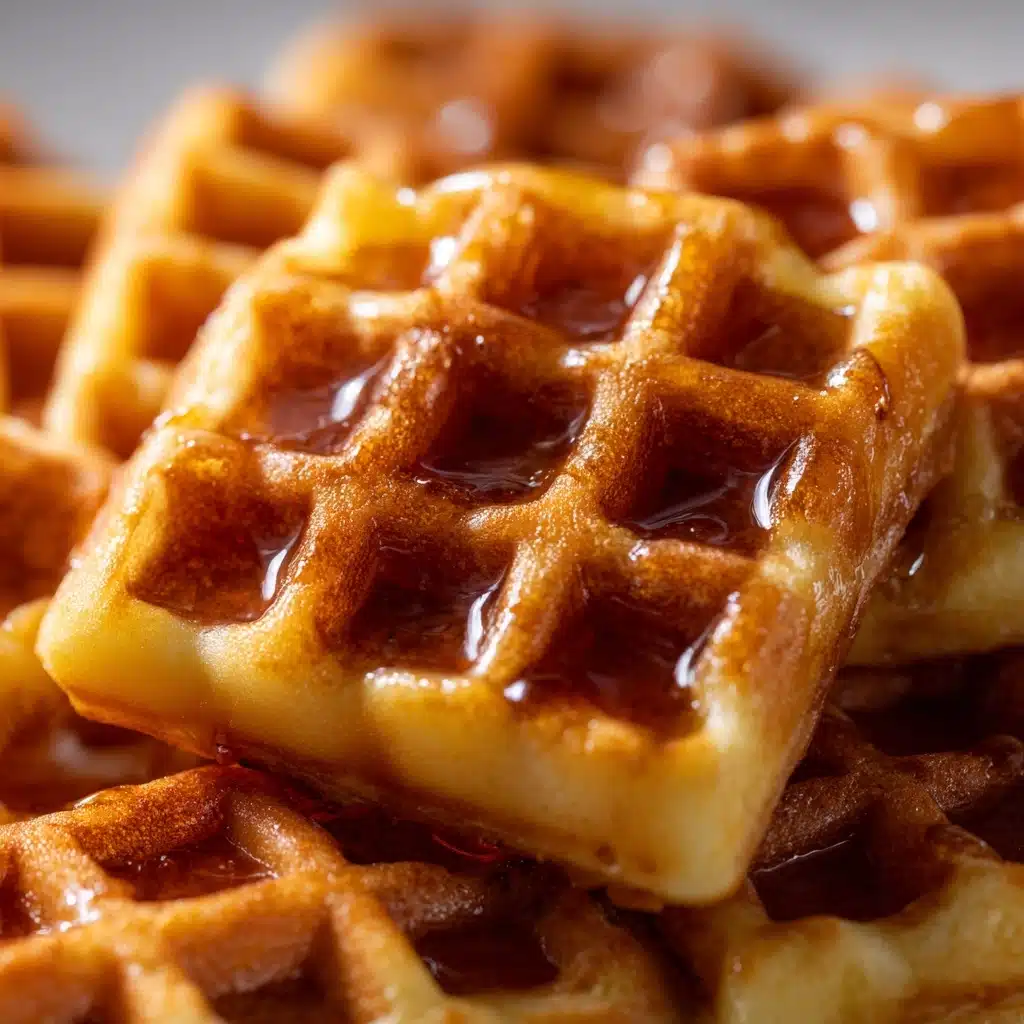 Cornbread Waffle Bites with Honey Butter Syrup Recipe