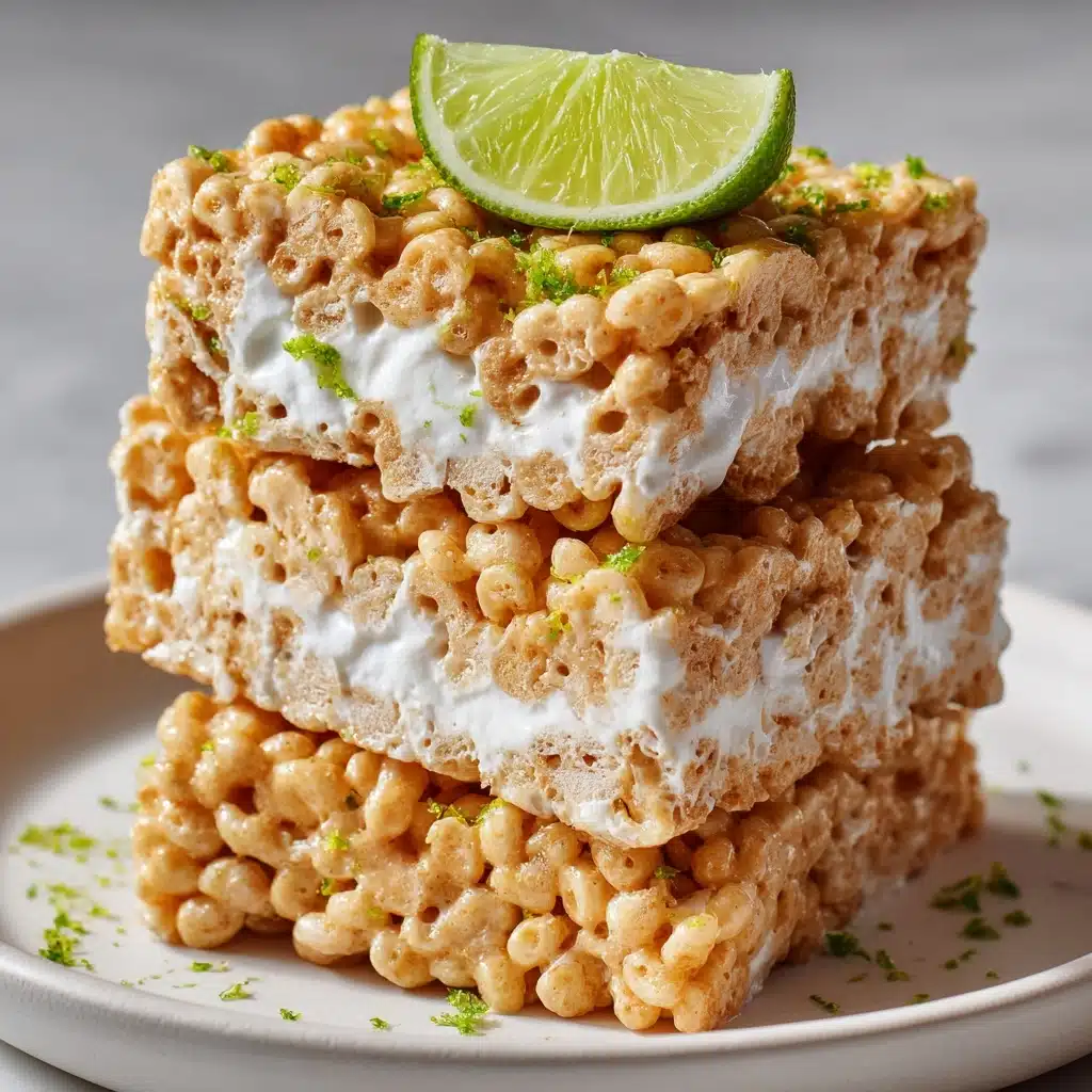 Key Lime Pie Rice Krispie Treats Recipe - Recipe Image