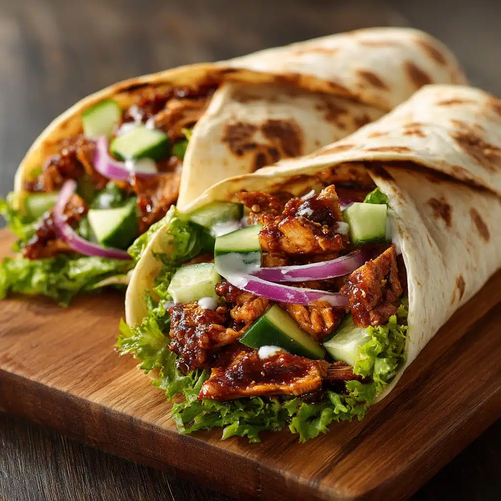 Hawaiian BBQ Chicken Wraps Recipe