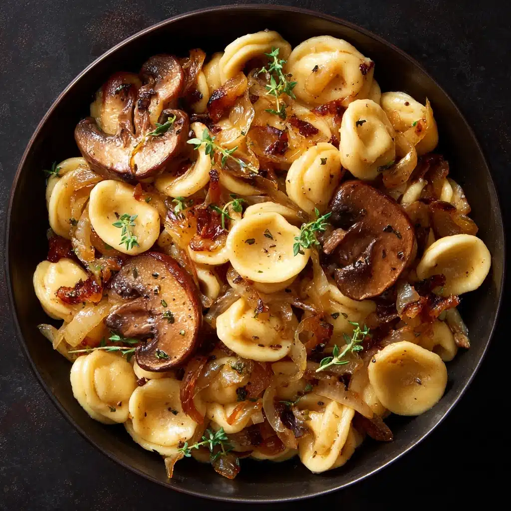 One Pot French Onion Pasta Recipe - Recipe Image