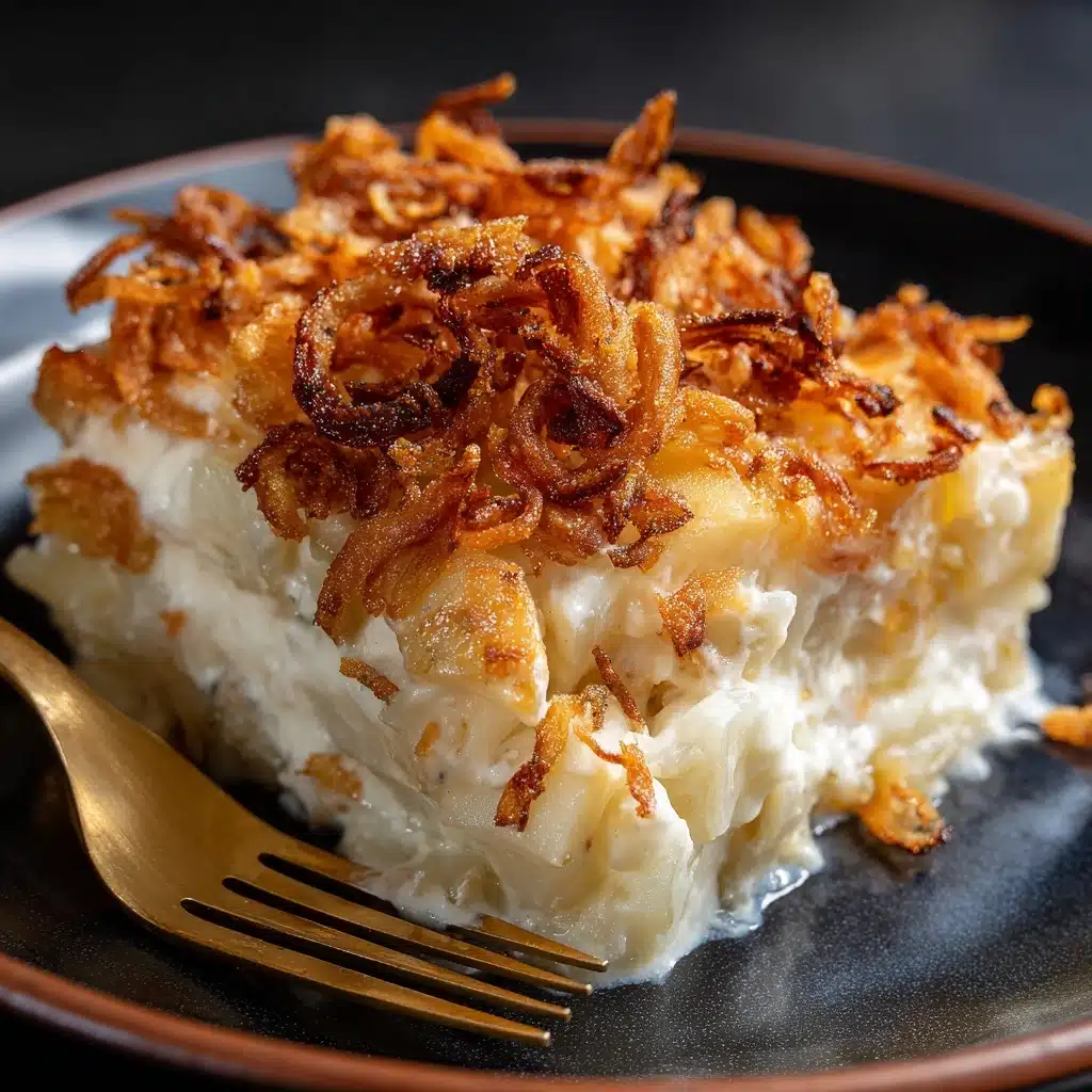French Onion Funeral Potatoes Recipe - Recipe Image